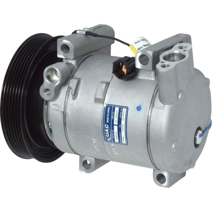 Universal Air Conditioning CO 10609JC A/C Compressor -- UAC DKV11G Compressor Assembly