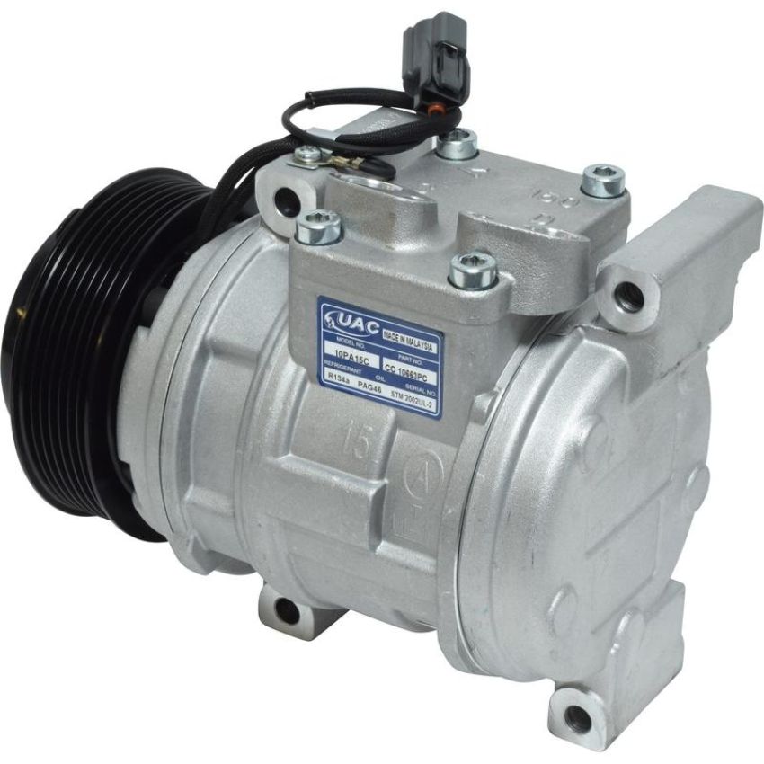 Universal Air Conditioning CO 10663PC A/C Compressor -- UAC 10PA15C Compressor Assembly