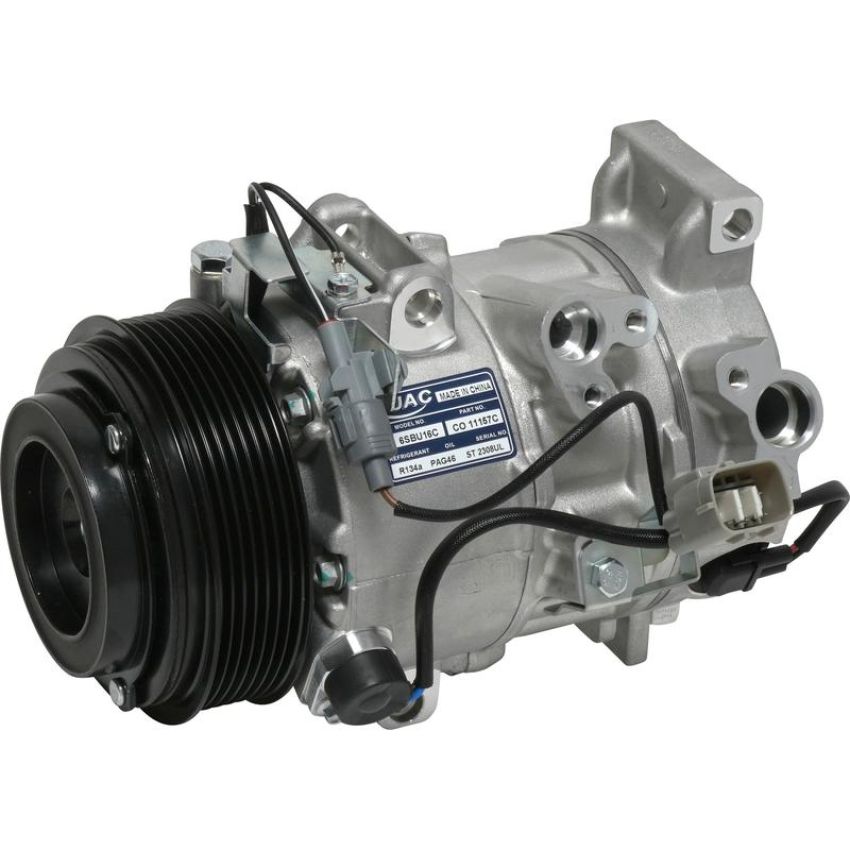 Universal Air Conditioning CO 11157C A/C Compressor -- UAC 6SBU16C Compressor Assembly