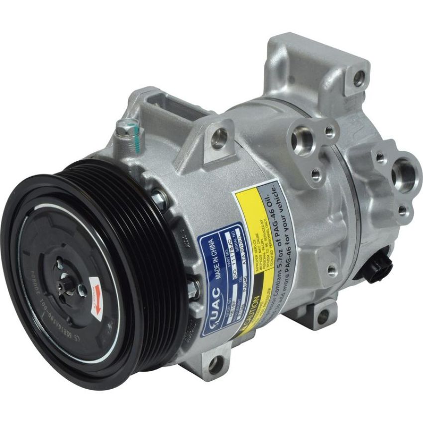 Universal Air Conditioning CO 11178JC A/C Compressor -- UAC 6SEU16C Compressor Assembly