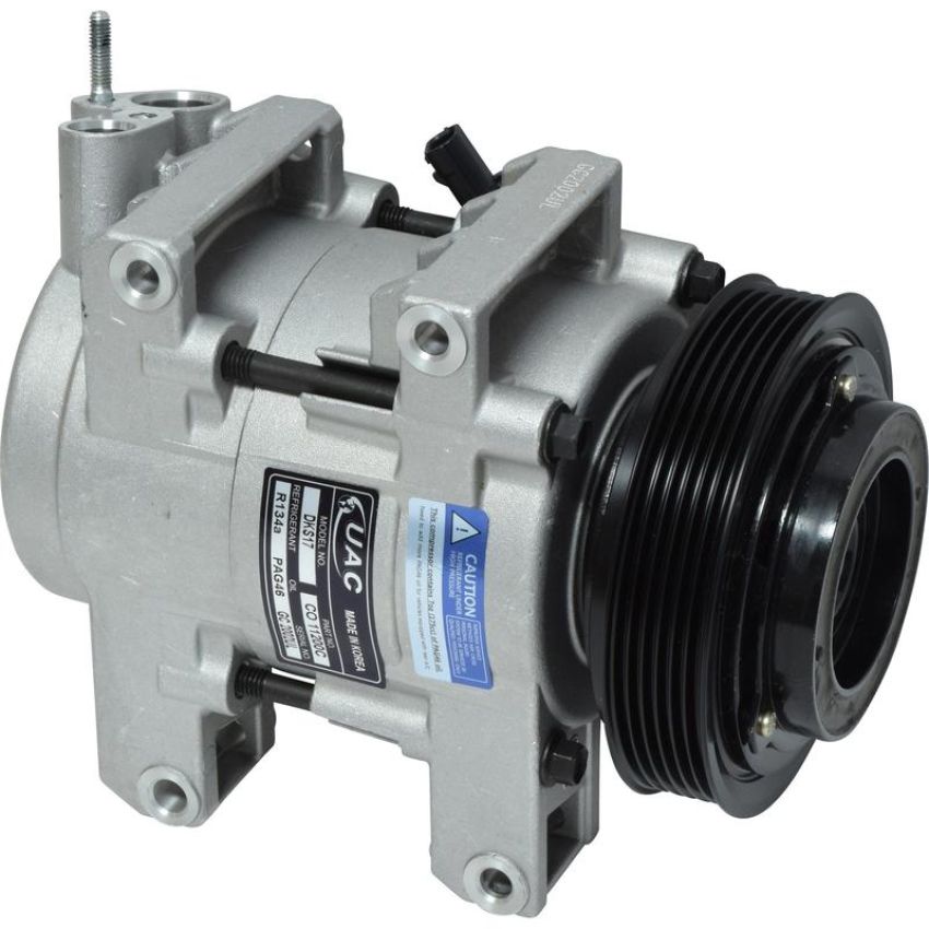 Universal Air Conditioning CO 11200C A/C Compressor -- UAC DKS17D Compressor Assembly