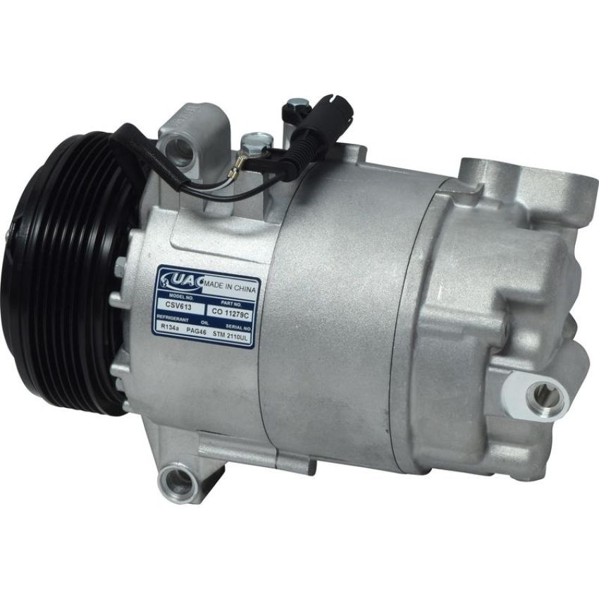 Universal Air Conditioning CO 11279C A/C Compressor -- UAC CSV613 Compressor Assembly