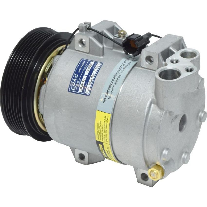 Universal Air Conditioning CO 11362C A/C Compressor -- UAC DKS17D Compressor Assembly