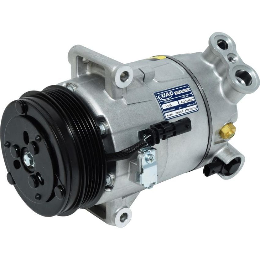 Universal Air Conditioning CO 11483C A/C Compressor -- UAC CVC Compressor Assembly