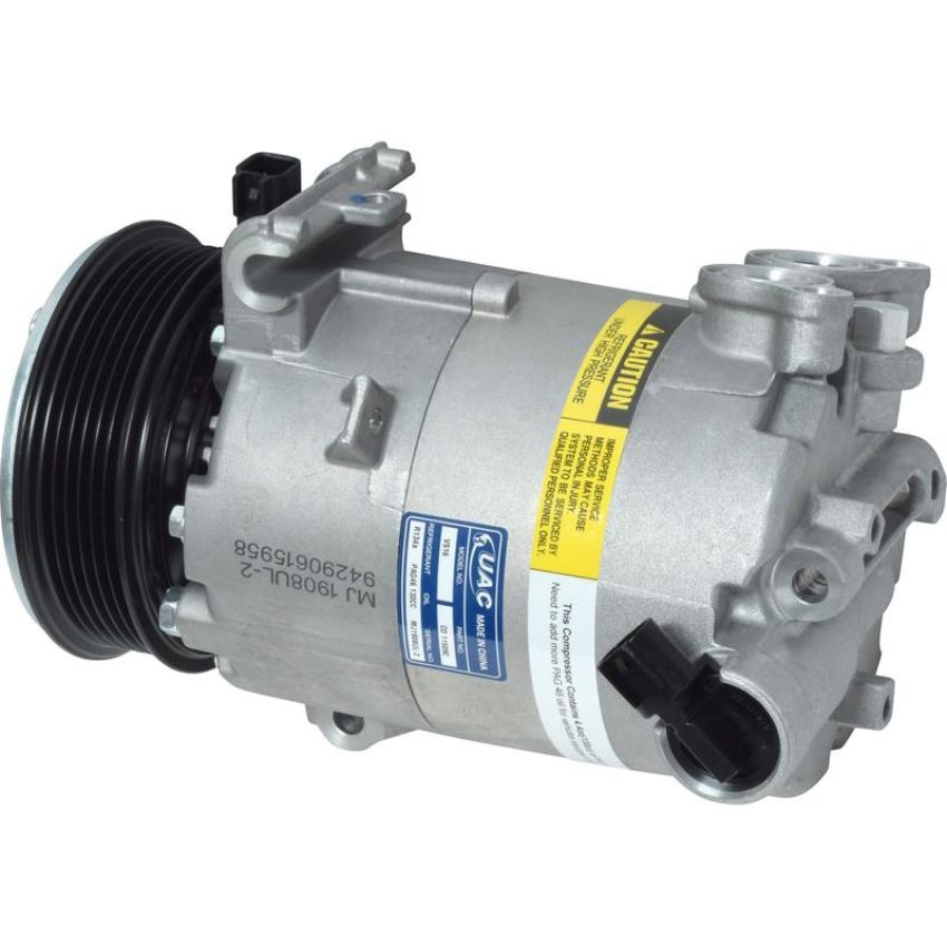 Universal Air Conditioning CO 11509C A/C Compressor -- UAC VS16 Compressor Assembly