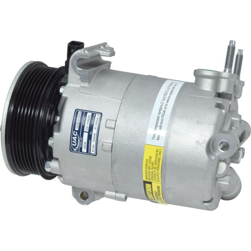 Universal Air Conditioning CO 11563C A/C Compressor -- UAC VS16 Compressor Assembly