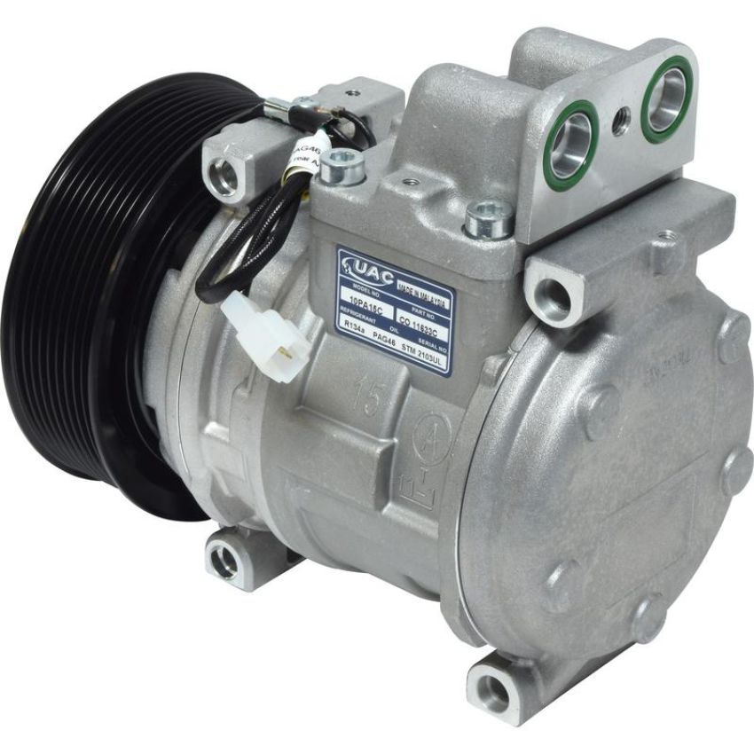 Universal Air Conditioning CO 11633C A/C Compressor -- UAC 10PA15C Compressor Assembly