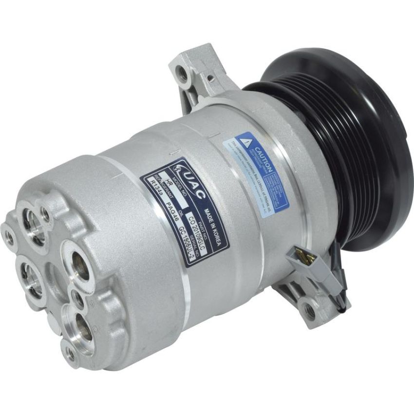 Universal Air Conditioning CO 20109GLC A/C Compressor -- UAC HR6 Compressor Assembly