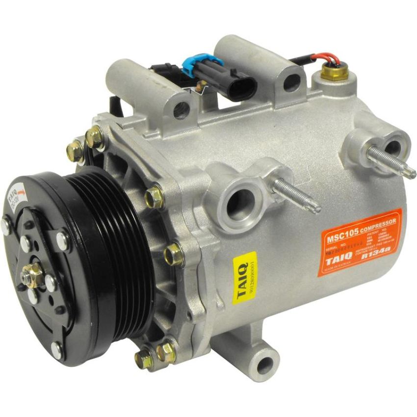 Universal Air Conditioning CO 20744T A/C Compressor -- UAC MSC130CVSG Compressor Assembly