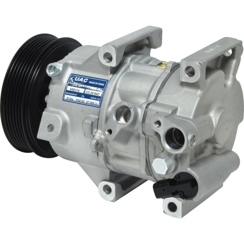 Universal Air Conditioning CO 29194C A/C Compressor -- UAC 6SEU14C Compressor Assembly