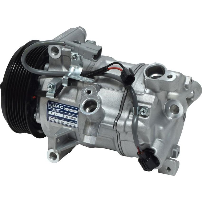 Universal Air Conditioning CO 29197C A/C Compressor -- UAC PXC14 Compressor Assembly