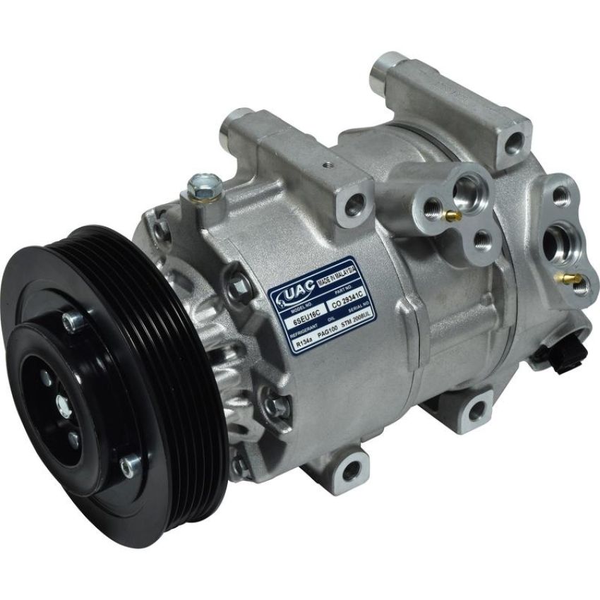 Universal Air Conditioning CO 29341C A/C Compressor -- UAC DVE16N Compressor Assembly