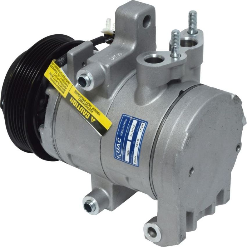 Universal Air Conditioning CO 35113C A/C Compressor -- UAC DKS20DT Compressor Assembly