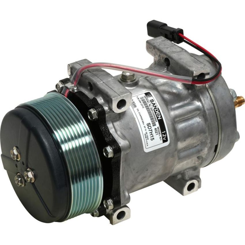 Universal Air Conditioning CO 4021 A/C Compressor -- Sanden SD7H15 Compressor Assembly