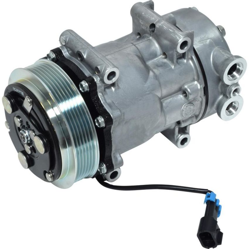 Universal Air Conditioning CO 4040 A/C Compressor -- Sanden SD7H15 Compressor Assembly