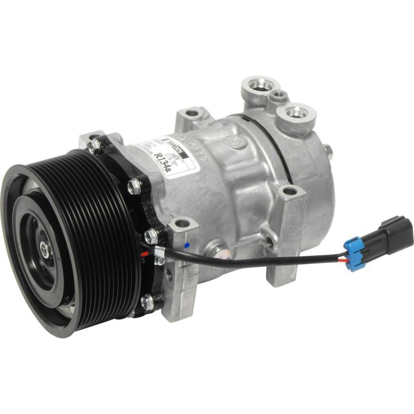 Universal Air Conditioning CO 4078 A/C Compressor -- Sanden SD7H15 Compressor Assembly