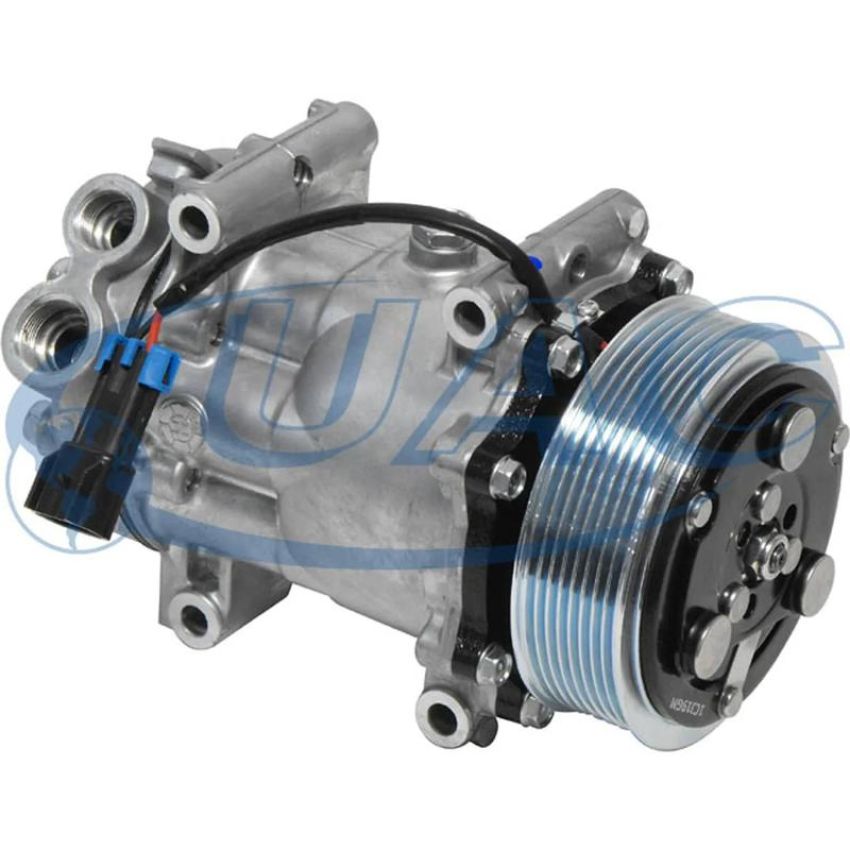 Universal Air Conditioning CO 4083 A/C Compressor -- Sanden SD7H15 Compressor Assembly