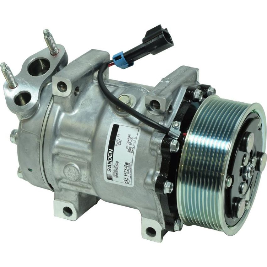 Universal Air Conditioning CO 4347 A/C Compressor -- Sanden SD7H15 Compressor Assembly