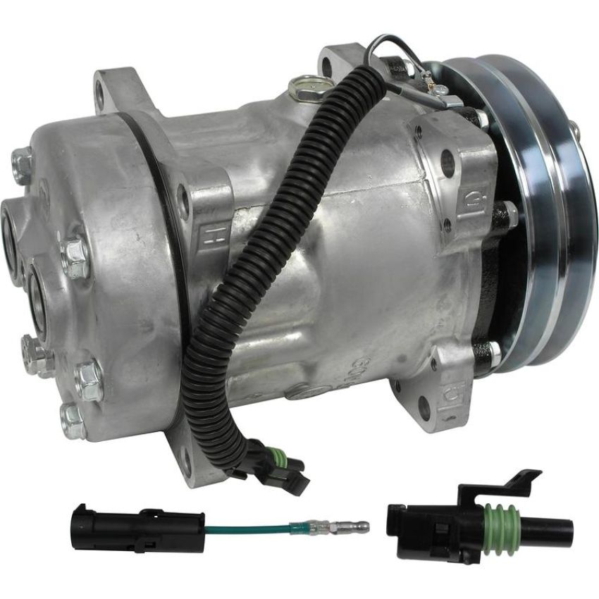 Universal Air Conditioning CO 4434 A/C Compressor -- Sanden FLX7 Compressor Assembly