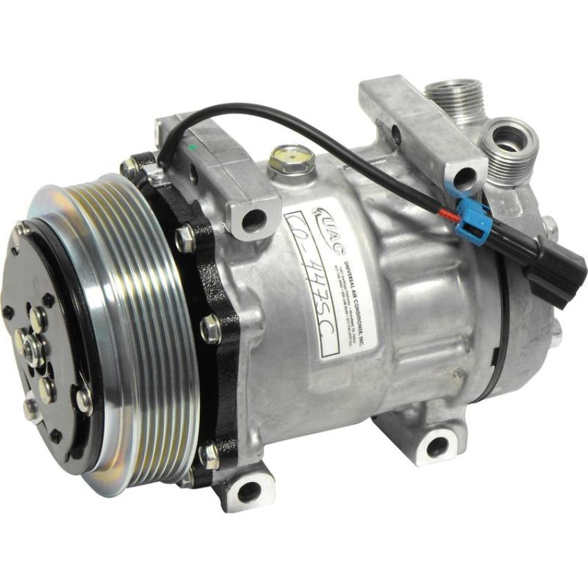 Universal Air Conditioning CO 4475 A/C Compressor -- Sanden SD7H15 Compressor Assembly