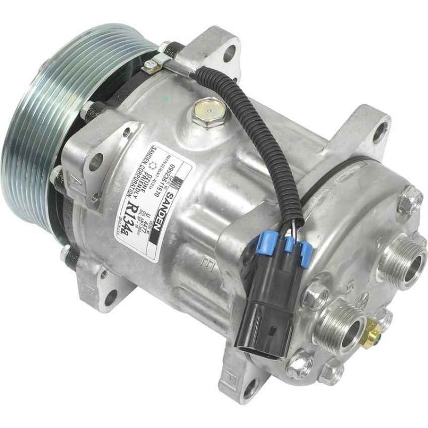 Universal Air Conditioning CO 4477 A/C Compressor -- Sanden SD7H15 Compressor Assembly