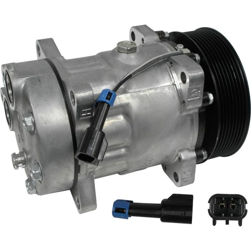 Universal Air Conditioning CO 4490 A/C Compressor -- Sanden SD7H15 Compressor Assembly