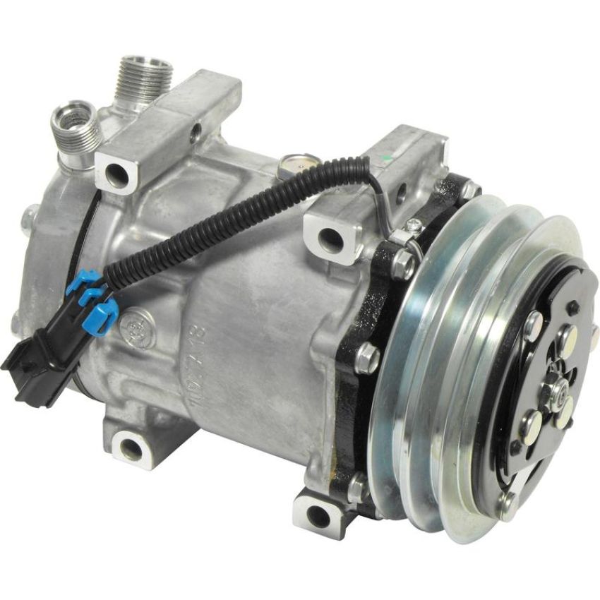 Universal Air Conditioning CO 4491 A/C Compressor -- Sanden SD7H15 Compressor Assembly