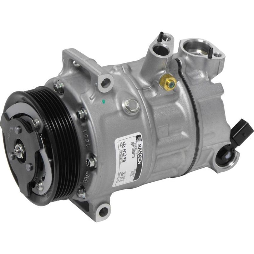 Universal Air Conditioning CO 4573 A/C Compressor -- Sanden PXE16 Compressor Assembly