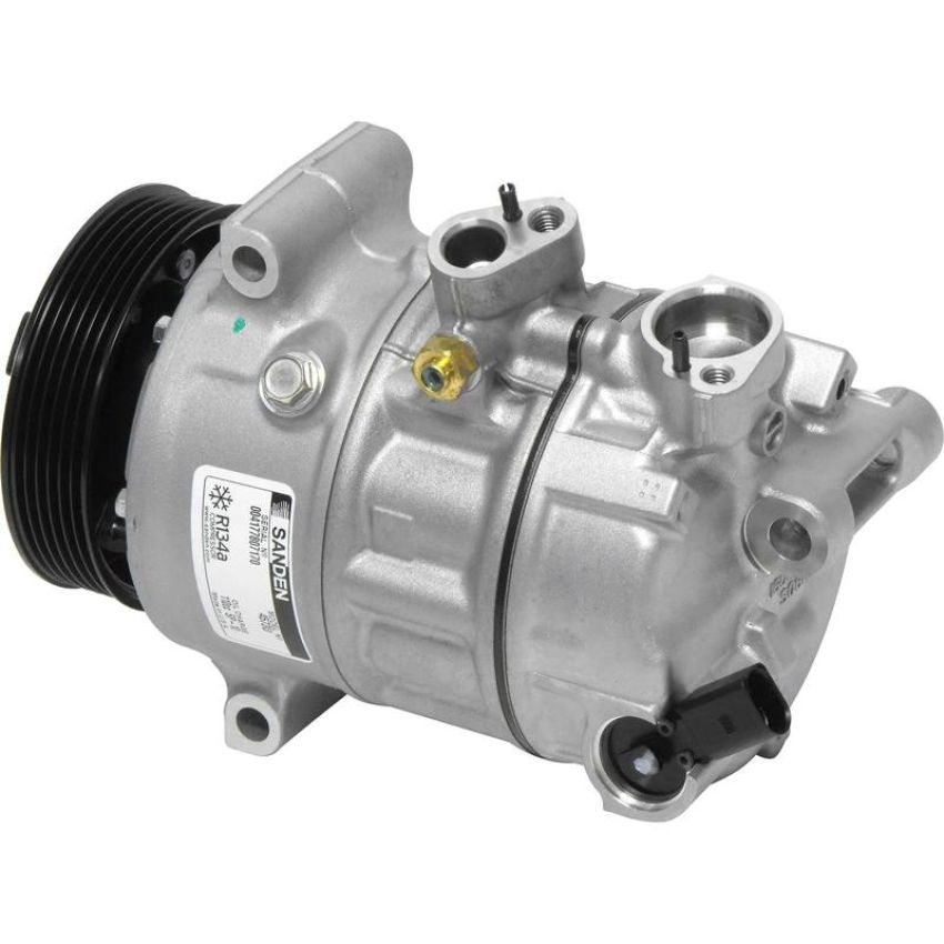 Universal Air Conditioning CO 4573 A/C Compressor -- Sanden PXE16 Compressor Assembly