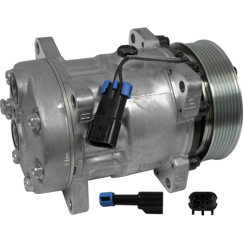Universal Air Conditioning CO 4618 A/C Compressor -- Sanden SD7H15 Compressor Assembly