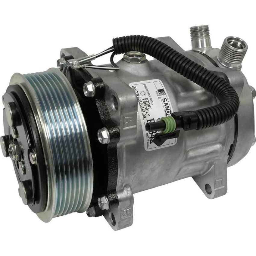 Universal Air Conditioning CO 4645 A/C Compressor -- Sanden SD7H15 Compressor Assembly