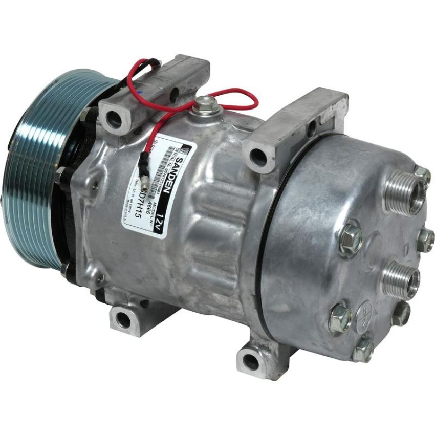Universal Air Conditioning CO 4666 A/C Compressor -- Sanden SD7H15 Compressor Assembly