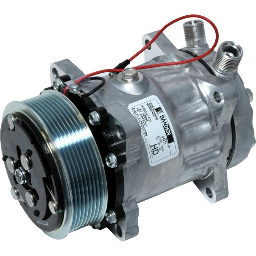 Universal Air Conditioning CO 4711 A/C Compressor -- Sanden SD7H15 Compressor Assembly