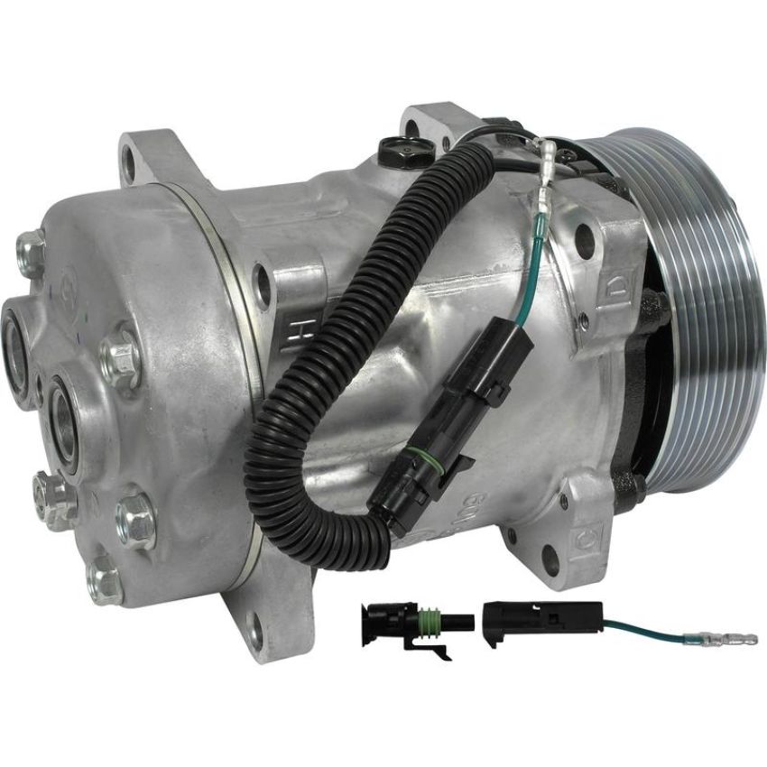 Universal Air Conditioning CO 4864 A/C Compressor -- Sanden FLX7 Compressor Assembly