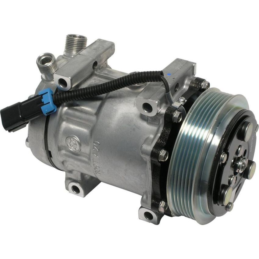 Universal Air Conditioning CO 4883 A/C Compressor -- Sanden SD7H15 Compressor Assembly