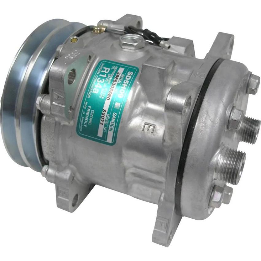 Universal Air Conditioning CO 5077 A/C Compressor -- Sanden SD5H09 Compressor Assembly