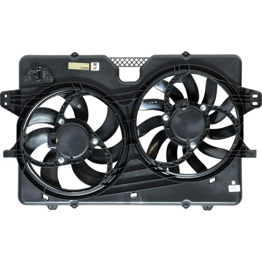 Universal Air Conditioning FA 50073C Dual Radiator and Condenser Fan Assembly -- Radiator-Condenser Fan Assy