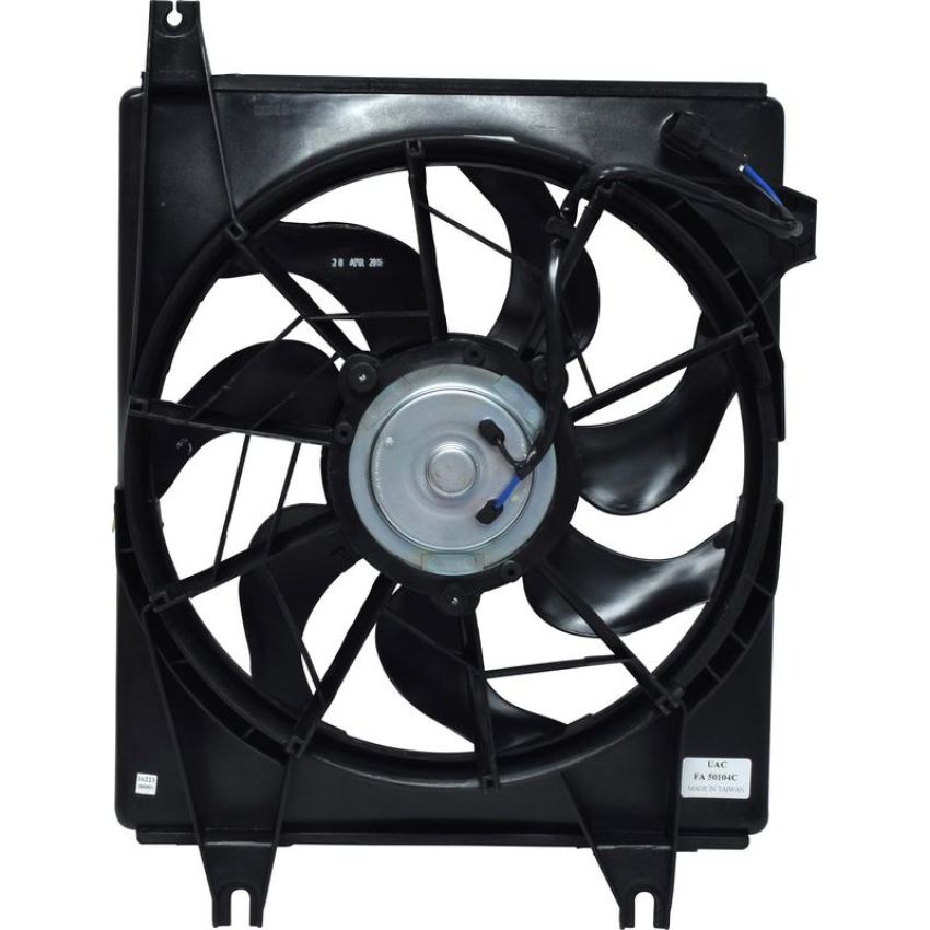 Universal Air Conditioning FA 50104C Engine Cooling Fan Assembly -- Condenser Fan