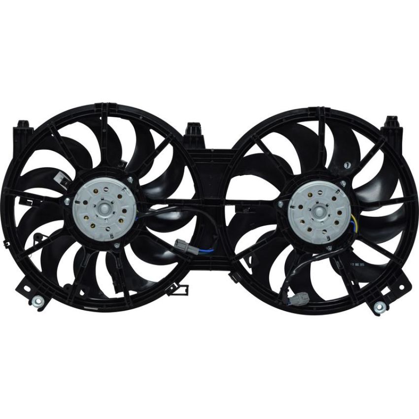 Universal Air Conditioning FA 50145C Dual Radiator and Condenser Fan Assembly -- Radiator-Condenser Fan Assy