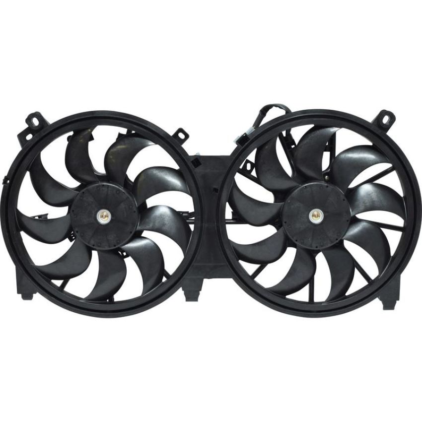 Universal Air Conditioning FA 50145C Dual Radiator and Condenser Fan Assembly -- Radiator-Condenser Fan Assy