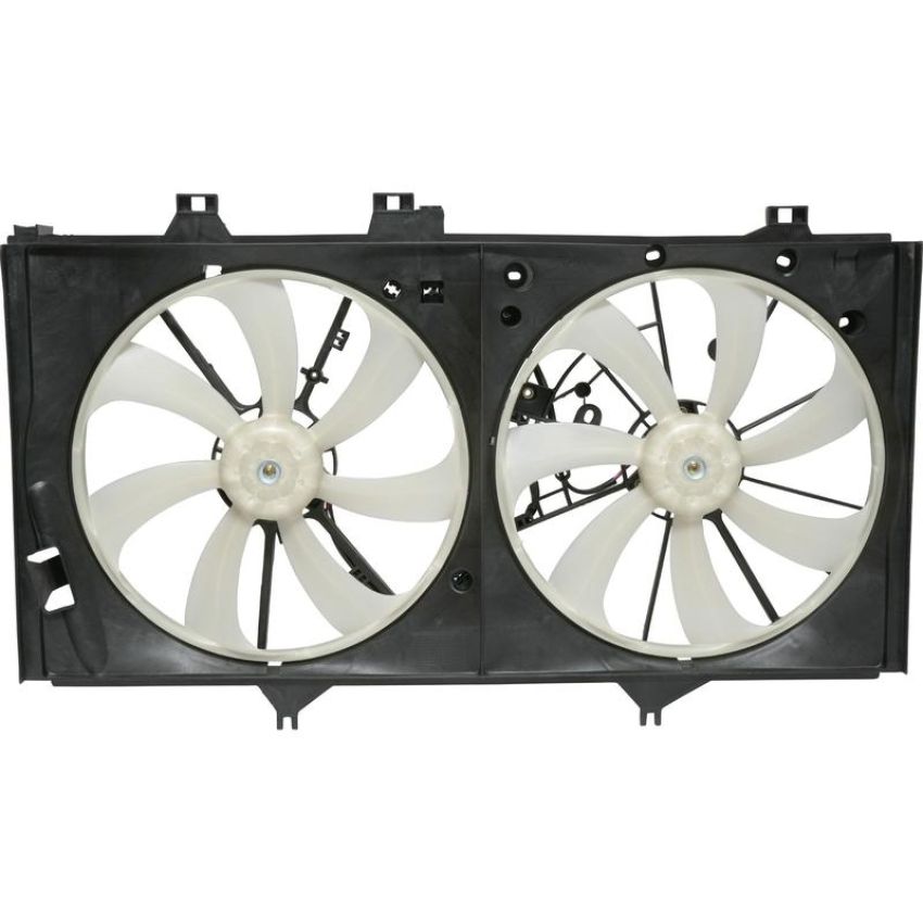 Universal Air Conditioning FA 50167C Dual Radiator and Condenser Fan Assembly -- Radiator-Condenser Fan Assy