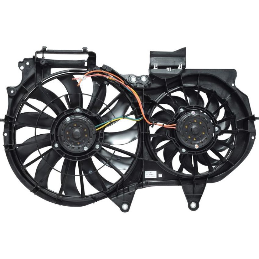 Universal Air Conditioning FA 50182C Dual Radiator and Condenser Fan Assembly -- Radiator-Condenser Fan Assy