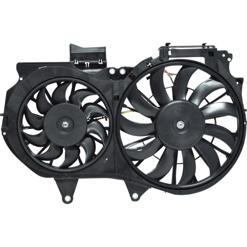 Universal Air Conditioning FA 50182C Dual Radiator and Condenser Fan Assembly -- Radiator-Condenser Fan Assy