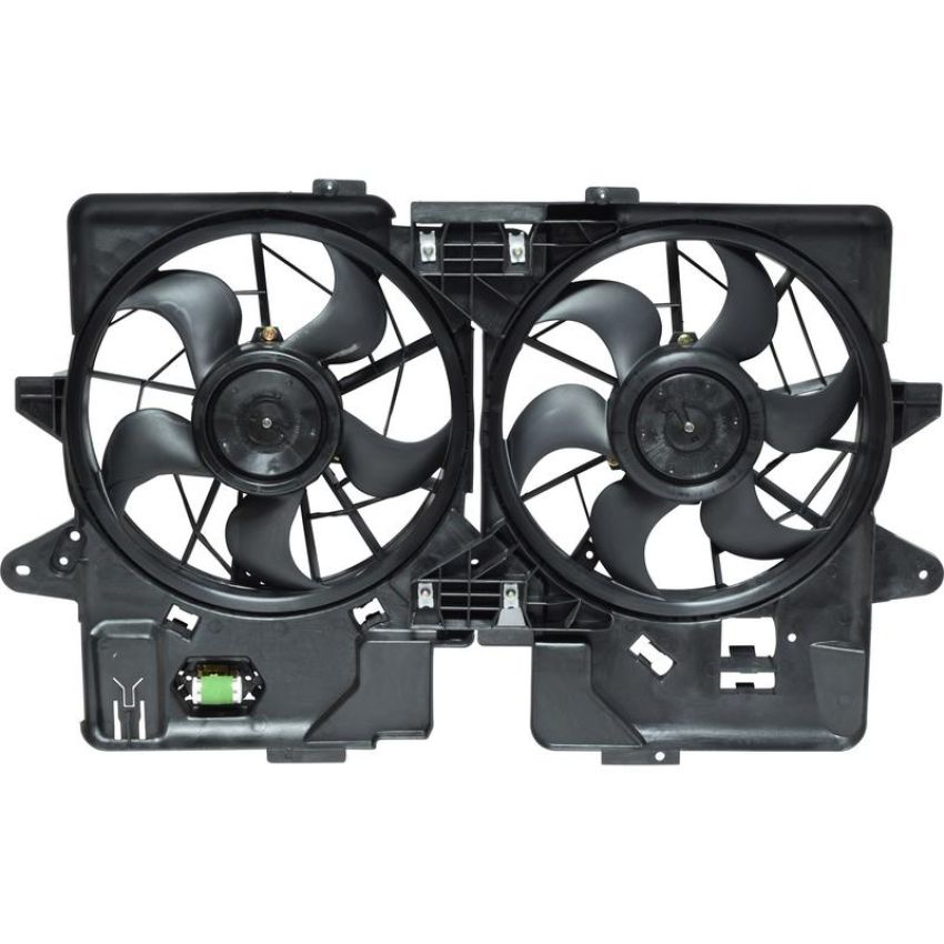 Universal Air Conditioning FA 50207C Dual Radiator and Condenser Fan Assembly -- Radiator-Condenser Fan Assy