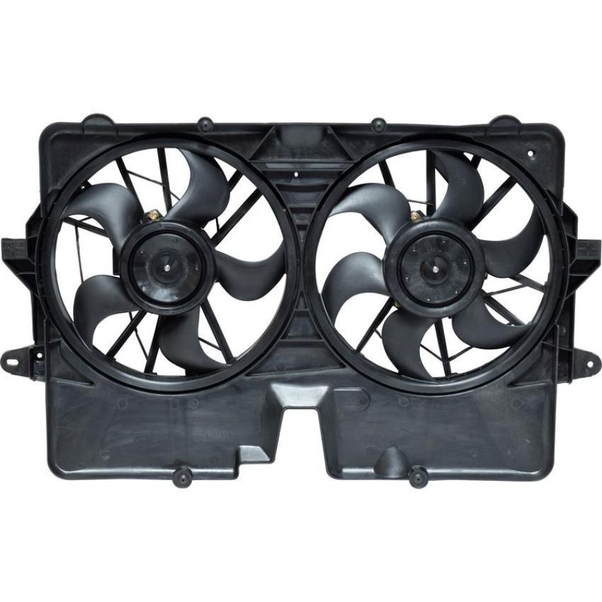 Universal Air Conditioning FA 50261C Dual Radiator and Condenser Fan Assembly -- Radiator-Condenser Fan Assy