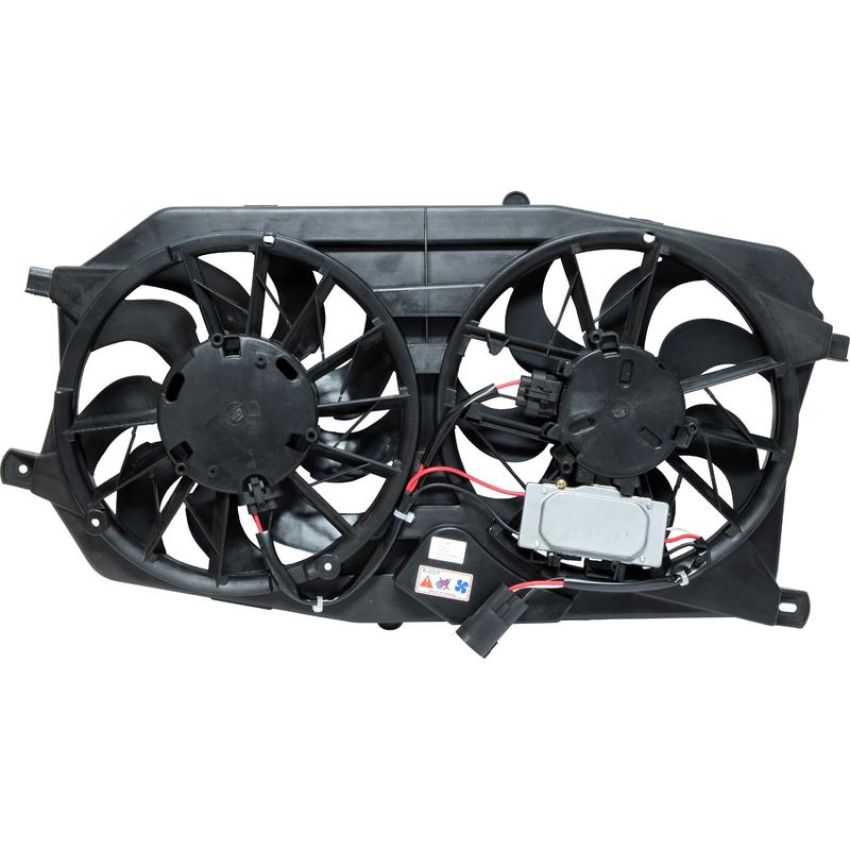 Universal Air Conditioning FA 50266C Dual Radiator and Condenser Fan Assembly -- Radiator-Condenser Fan Assy