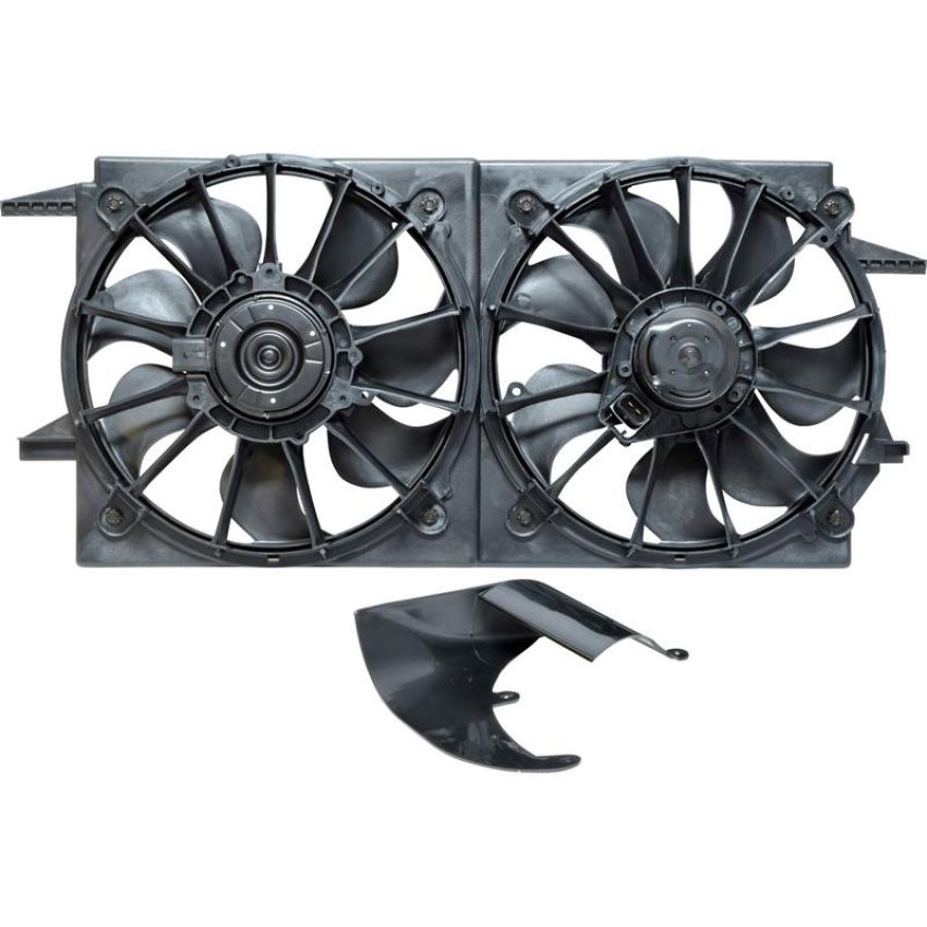 Universal Air Conditioning FA 50270C Dual Radiator and Condenser Fan Assembly -- Radiator-Condenser Fan Assy