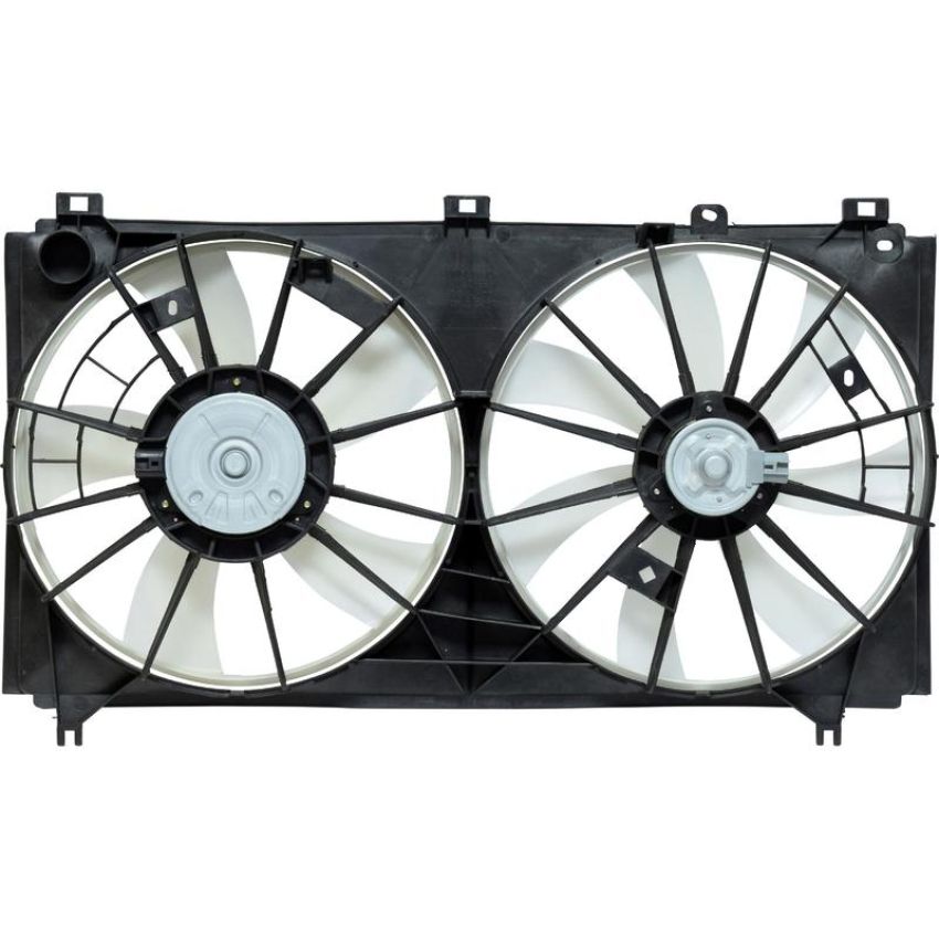 Universal Air Conditioning FA 50273C Dual Radiator and Condenser Fan Assembly -- Radiator-Condenser Fan Assy