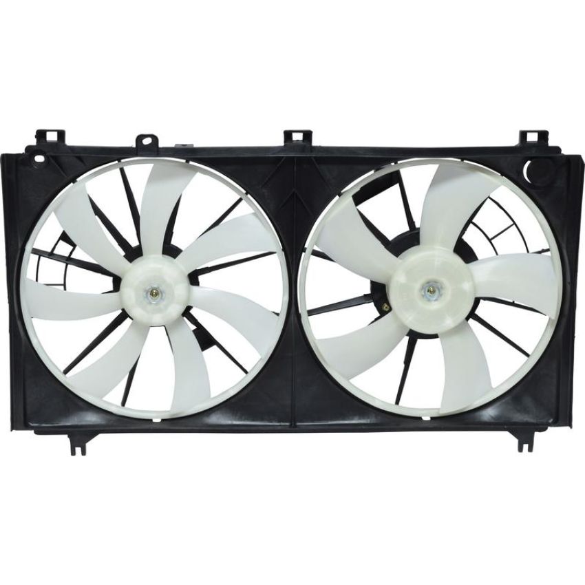 Universal Air Conditioning FA 50273C Dual Radiator and Condenser Fan Assembly -- Radiator-Condenser Fan Assy