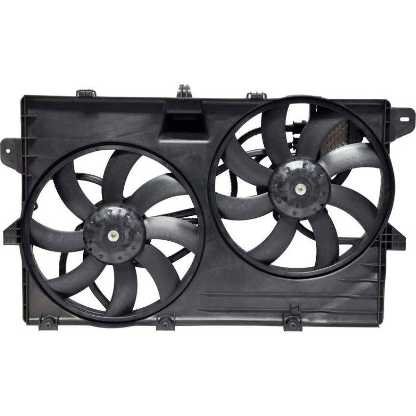 Universal Air Conditioning FA 50282C Dual Radiator and Condenser Fan Assembly -- Radiator-Condenser Fan Assy